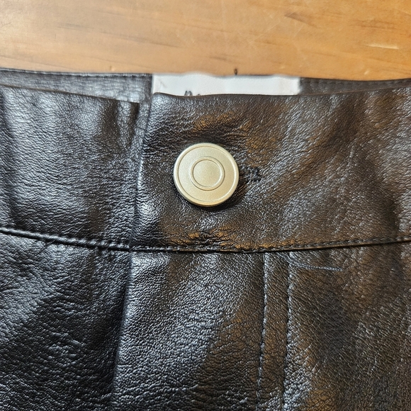 NWT Princess Polly Macey Faux Leather Pants Black Size 2 - Picture 13 of 13